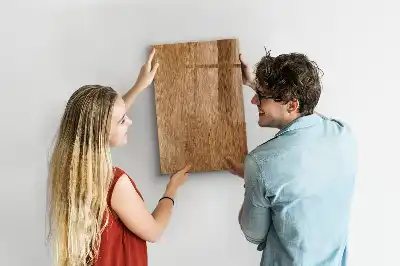 Magnetická kreslící tabule v dekoru teplého dřeva