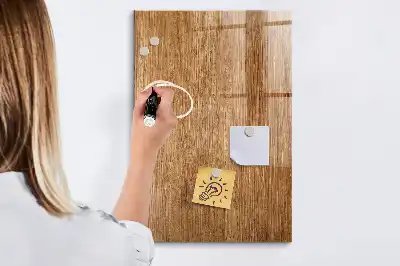 Magnetická kreslící tabule v dekoru teplého dřeva