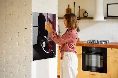 Magnetická psací tabule motiv rozlité víno