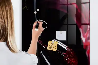 Magnetická psací tabule motiv rozlité víno