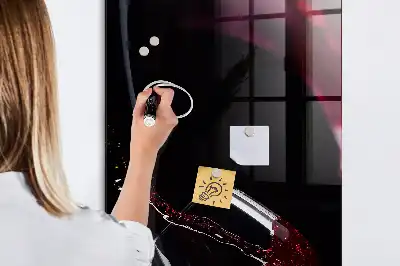 Magnetická psací tabule motiv rozlité víno