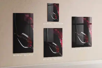 Magnetická psací tabule motiv rozlité víno