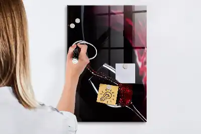 Magnetická psací tabule motiv rozlité víno