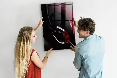 Magnetická psací tabule motiv rozlité víno