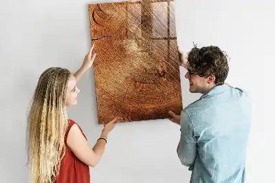 Magnetická kreslící tabule ve tvaru průřezu kmenem