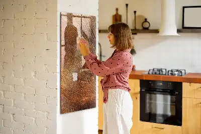 Magnetická kreslící tabule ve tvaru průřezu kmenem