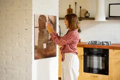 Magnetická kreslící tabule ve tvaru průřezu kmenem