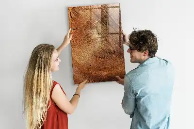 Magnetická kreslící tabule ve tvaru průřezu kmenem