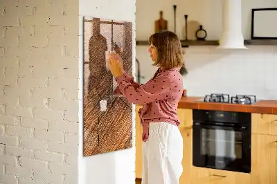 Magnetická psací tabule v dekoru teplého dřeva
