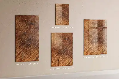 Magnetická psací tabule v dekoru teplého dřeva
