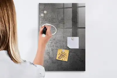 Magnetická kreslící tabule s motivem poškrábaného kovu
