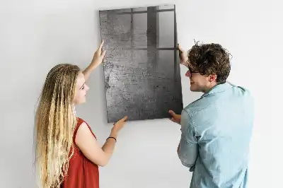 Magnetická kreslící tabule s motivem poškrábaného kovu
