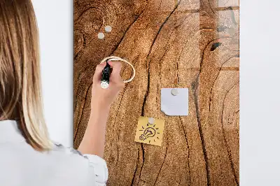 Magnetická psací tabule v dekoru starého dřeva