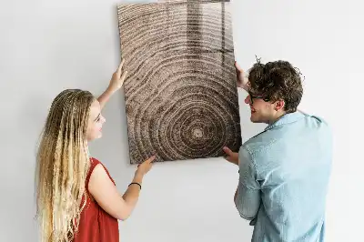 Magnetická kreslící tabule s motivem letokruhů stromu