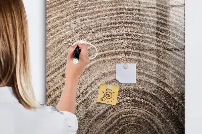 Magnetická kreslící tabule s motivem letokruhů stromu