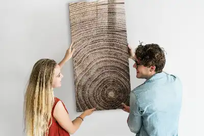 Magnetická kreslící tabule s motivem letokruhů stromu