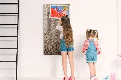 Magnetická kreslící tabule s motivem letokruhů stromu