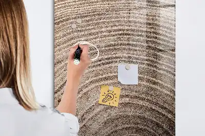Magnetická kreslící tabule s motivem letokruhů stromu