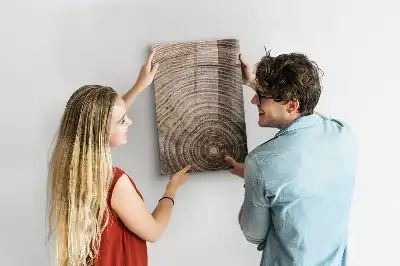 Magnetická kreslící tabule s motivem letokruhů stromu
