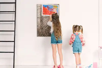 Magnetická kreslící tabule s motivem letokruhů stromu