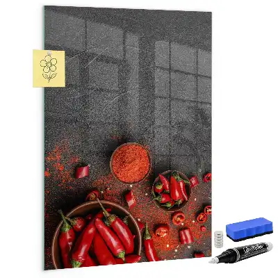 Mletá paprika magnetická psací tabule