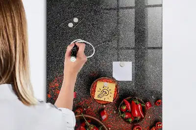 Mletá paprika magnetická psací tabule
