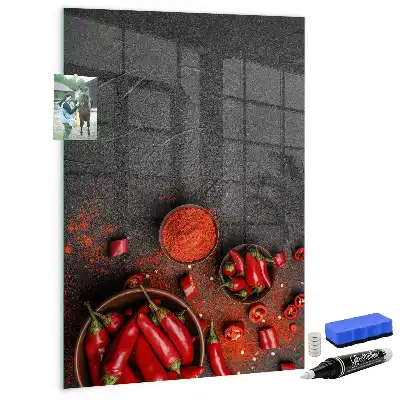 Mletá paprika magnetická psací tabule