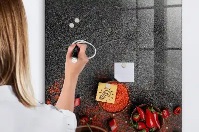 Mletá paprika magnetická psací tabule