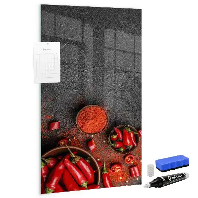 Mletá paprika magnetická psací tabule
