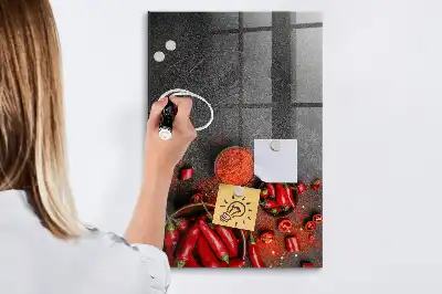 Mletá paprika magnetická psací tabule