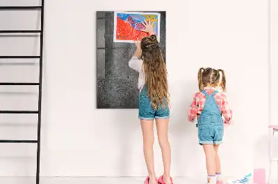 Magnetická kreslící tabule v dekoru betonu