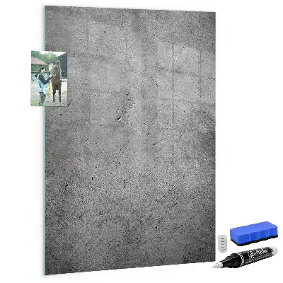 Magnetická kreslící tabule v dekoru betonu