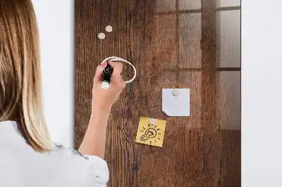 Magnetická psací tabule tmavé dřevo