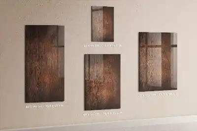 Magnetická psací tabule tmavé dřevo
