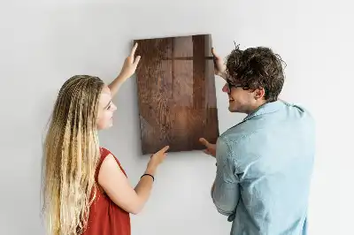 Magnetická psací tabule tmavé dřevo