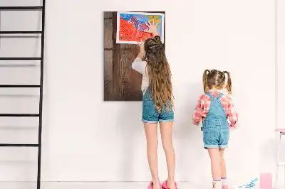 Magnetická psací tabule tmavé dřevo