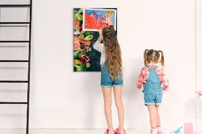 Magnetická kreslící tabule v provedení veganský stůl