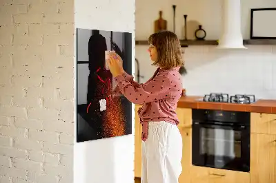 Magnetická psací tabule s motivem pálivých papriček