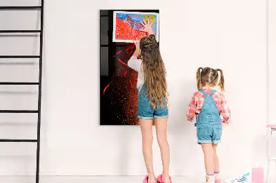Magnetická psací tabule s motivem pálivých papriček