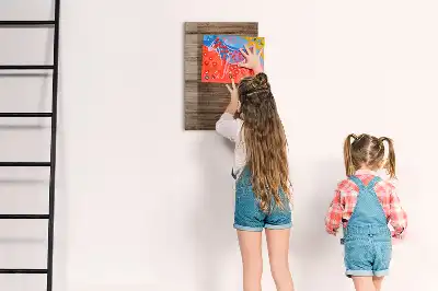 Magnetická kreslící tabule ze dřeva