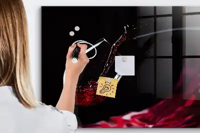 Magnetická popisovací tabule víno