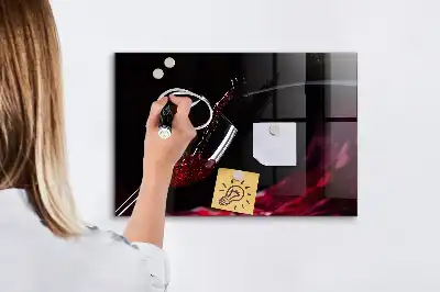 Magnetická popisovací tabule víno
