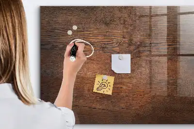 Magnetická tabule na kreslení v dekoru staré dřevo