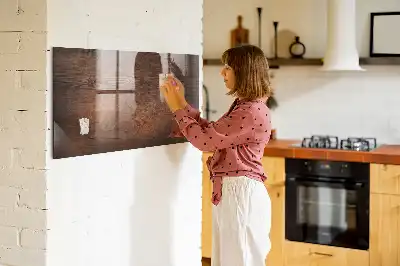 Magnetická tabule na kreslení v dekoru staré dřevo