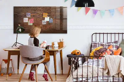 Magnetická tabule na kreslení v dekoru staré dřevo