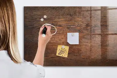 Magnetická tabule na kreslení v dekoru staré dřevo