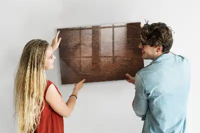 Magnetická tabule na kreslení v dekoru staré dřevo
