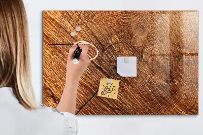 Magnetická popisovací tabule dekorativní dřevěný vzhled