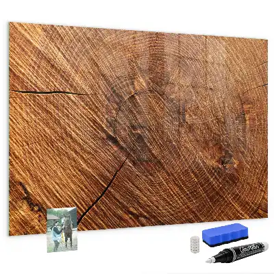 Magnetická popisovací tabule dekorativní dřevěný vzhled