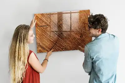 Magnetická popisovací tabule dekorativní dřevěný vzhled